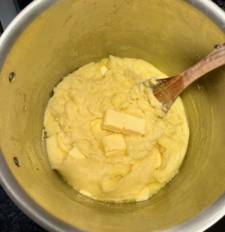 mixing butter