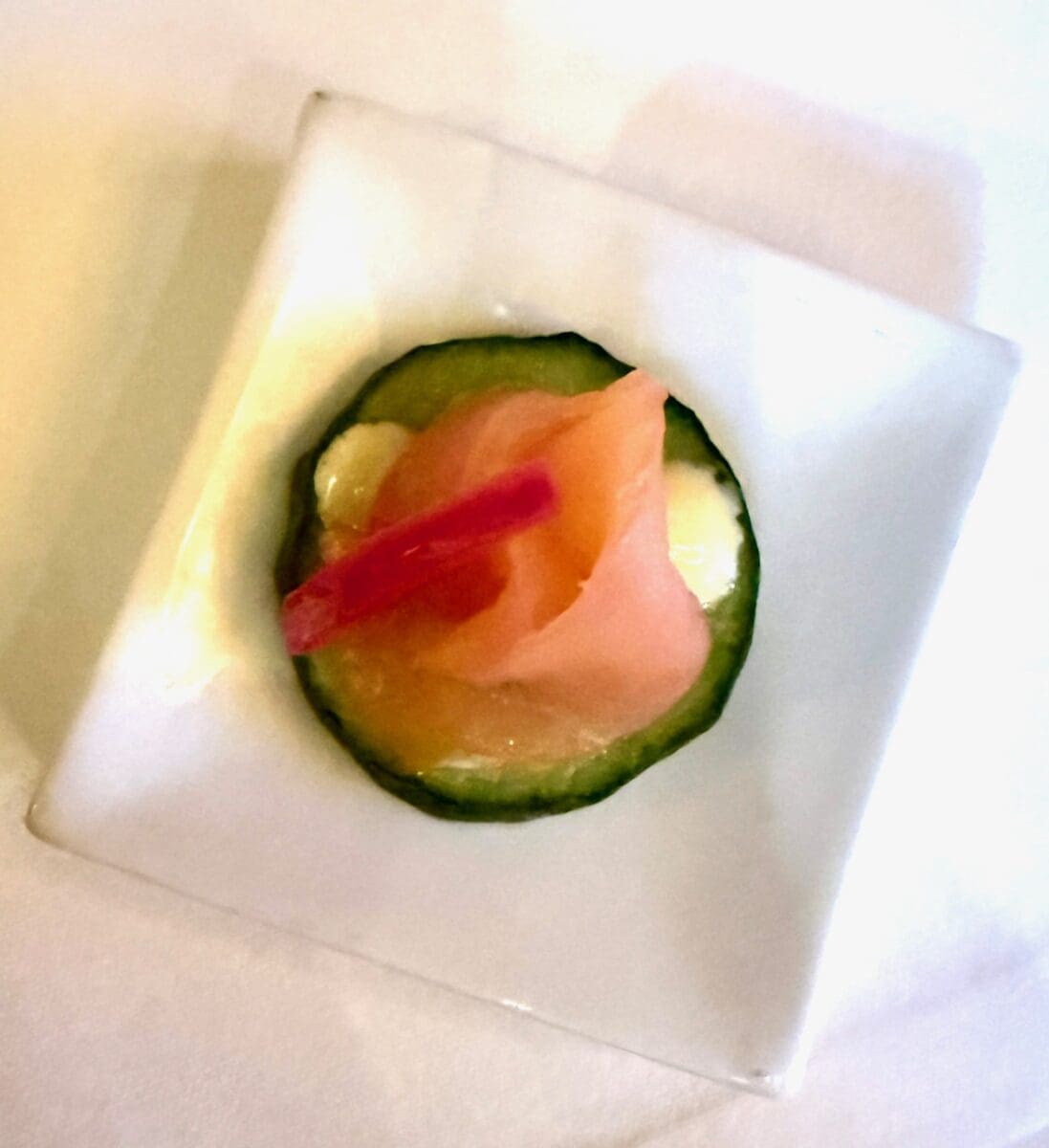 salmon and cucumber 