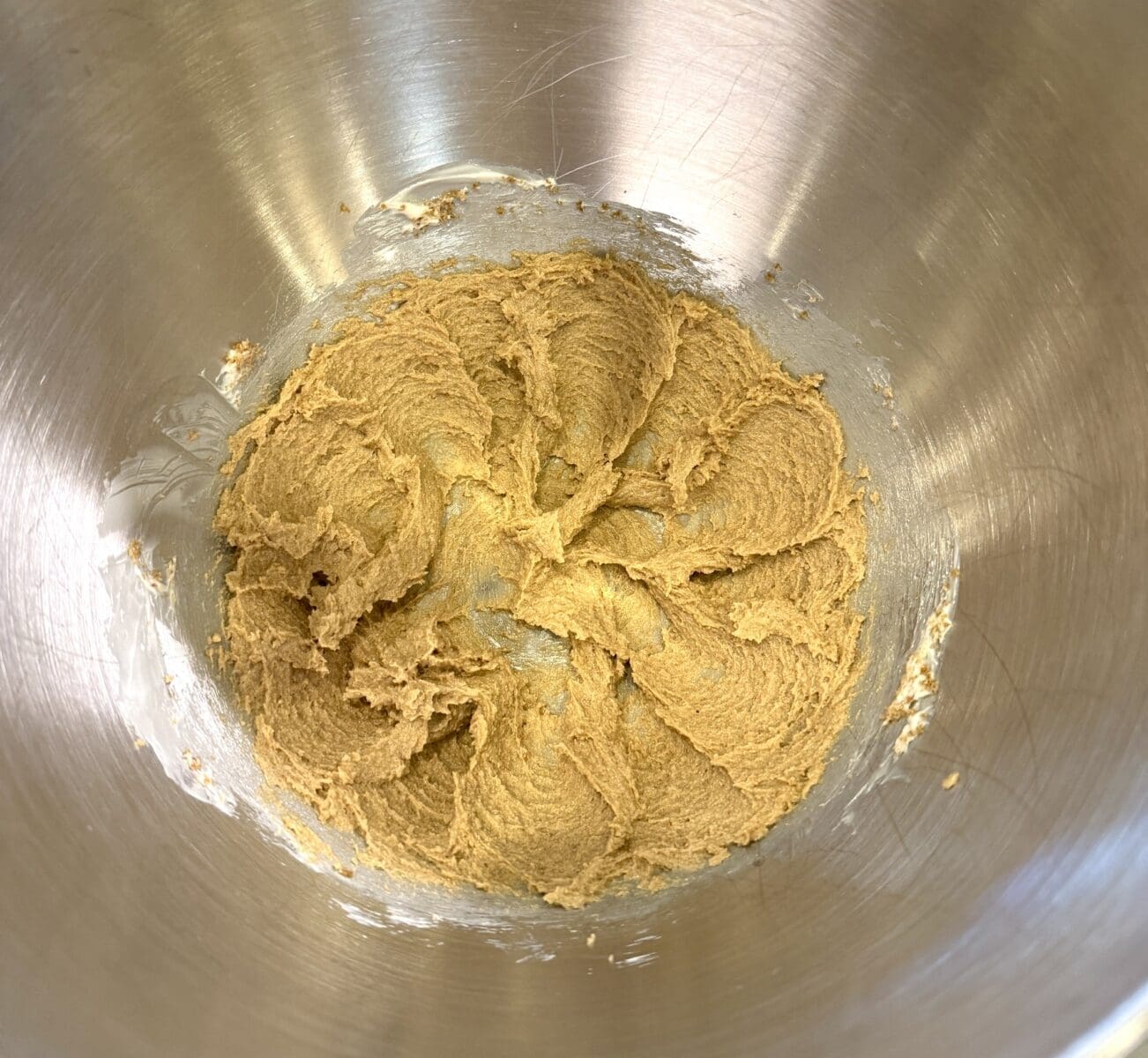 creamed butter and brown sugar