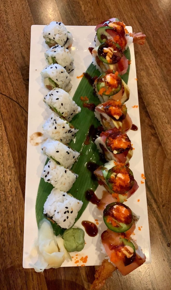 dragon and philly rolls