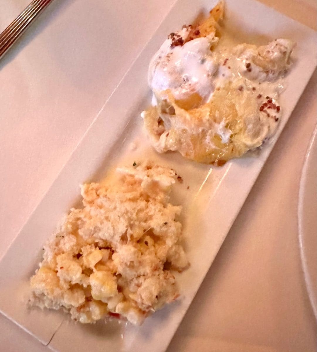 cream corn and baked potato