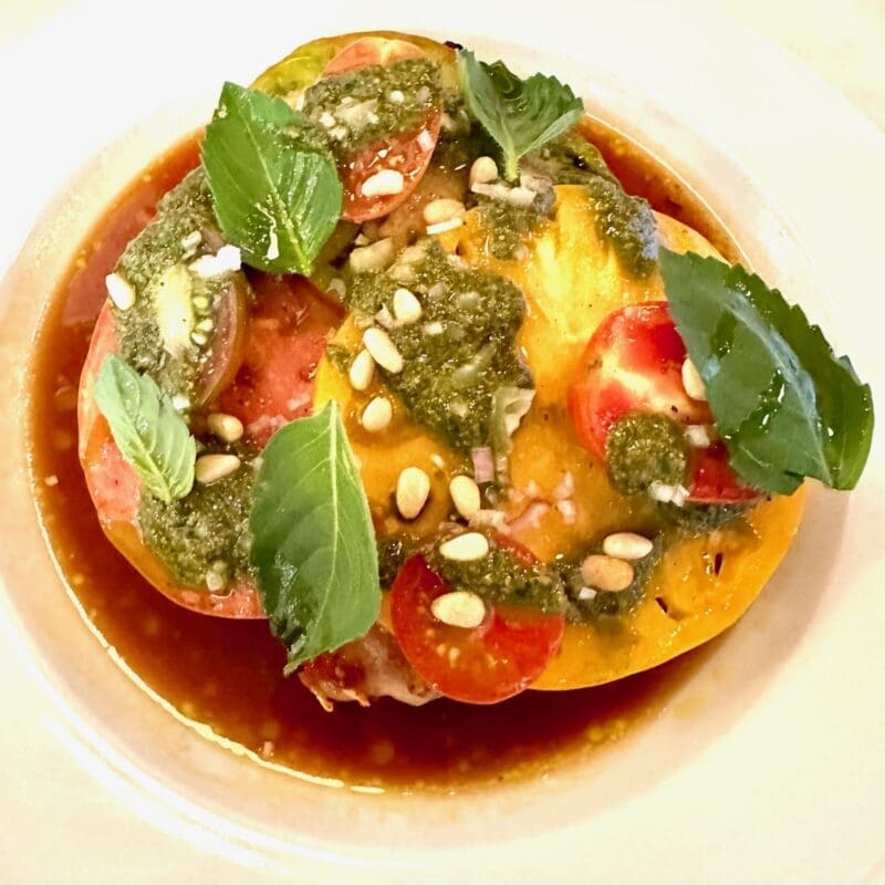 Tomato tarte tatin