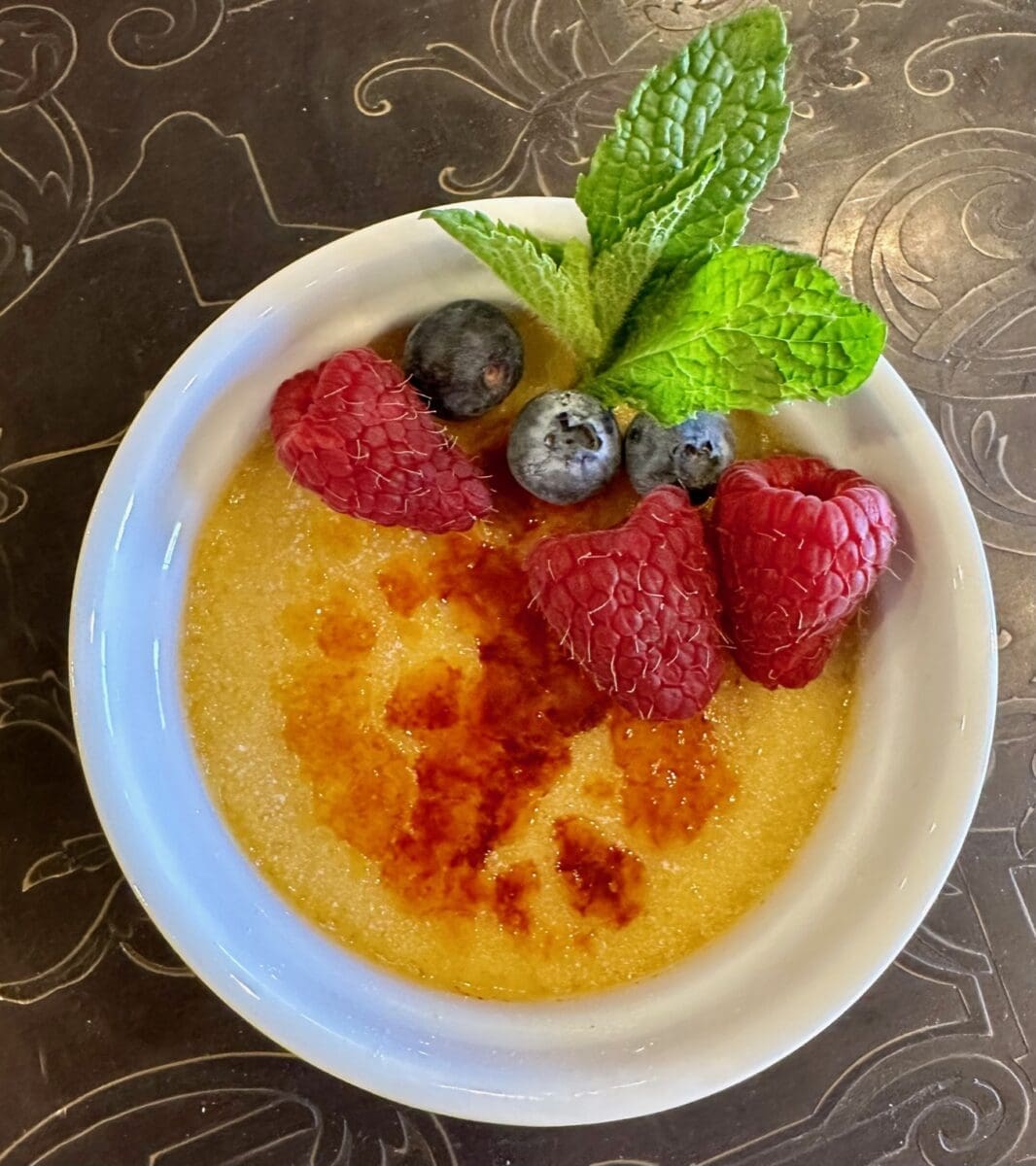 kentucky bourbon cream brulee