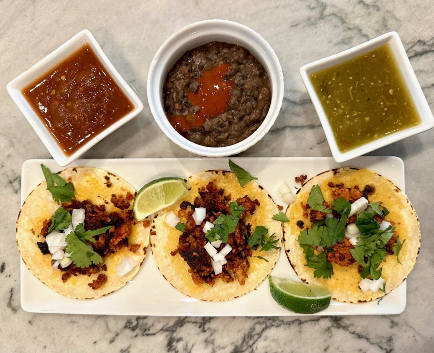 street chorizo tacos