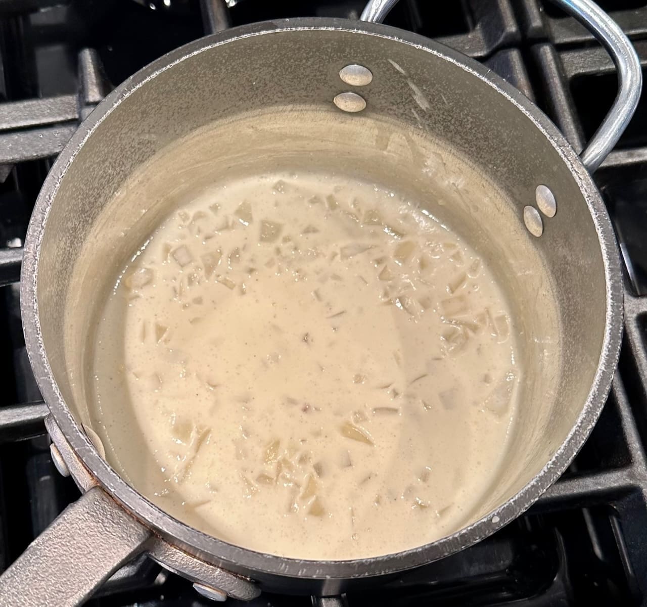 adding cream