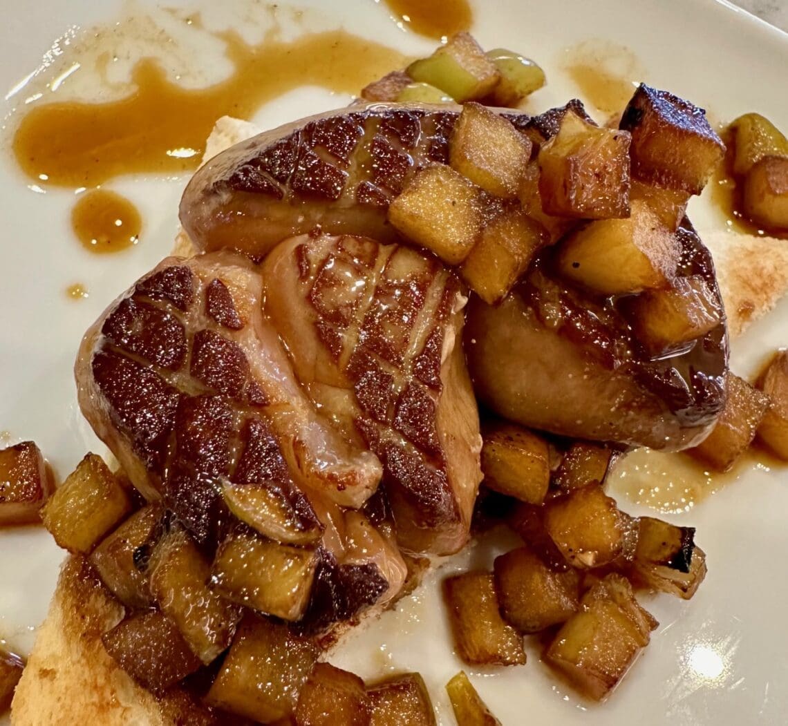 foie gras with apple compote