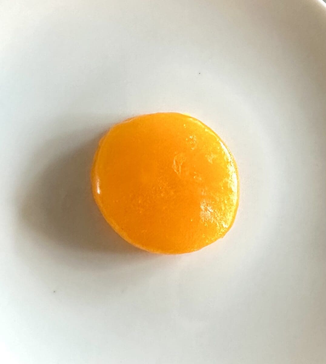 finished salt cured egg yolk