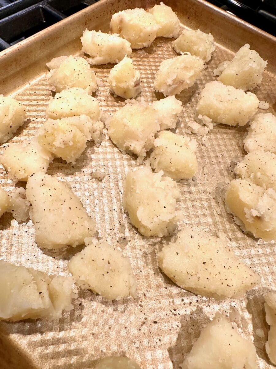 potatoes ready to roast