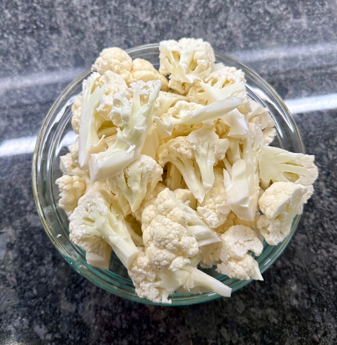 cut cauliflower