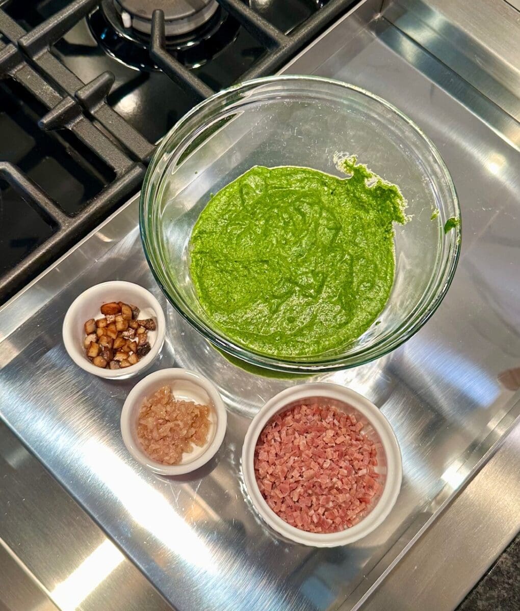 blended parsley butter