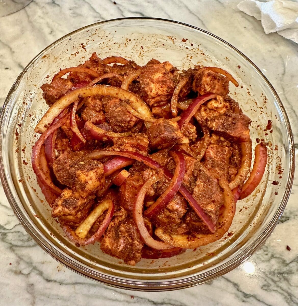 Marinating pork butt