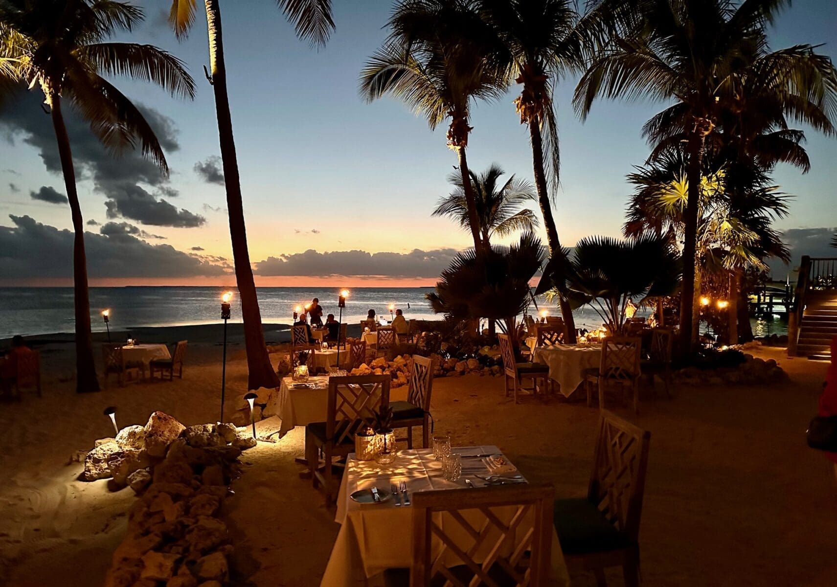 the dining room at little palm island 1