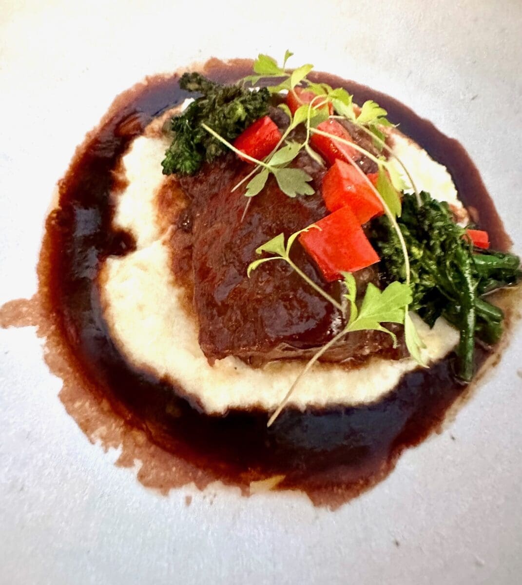 the dining room at little palm island shortrib