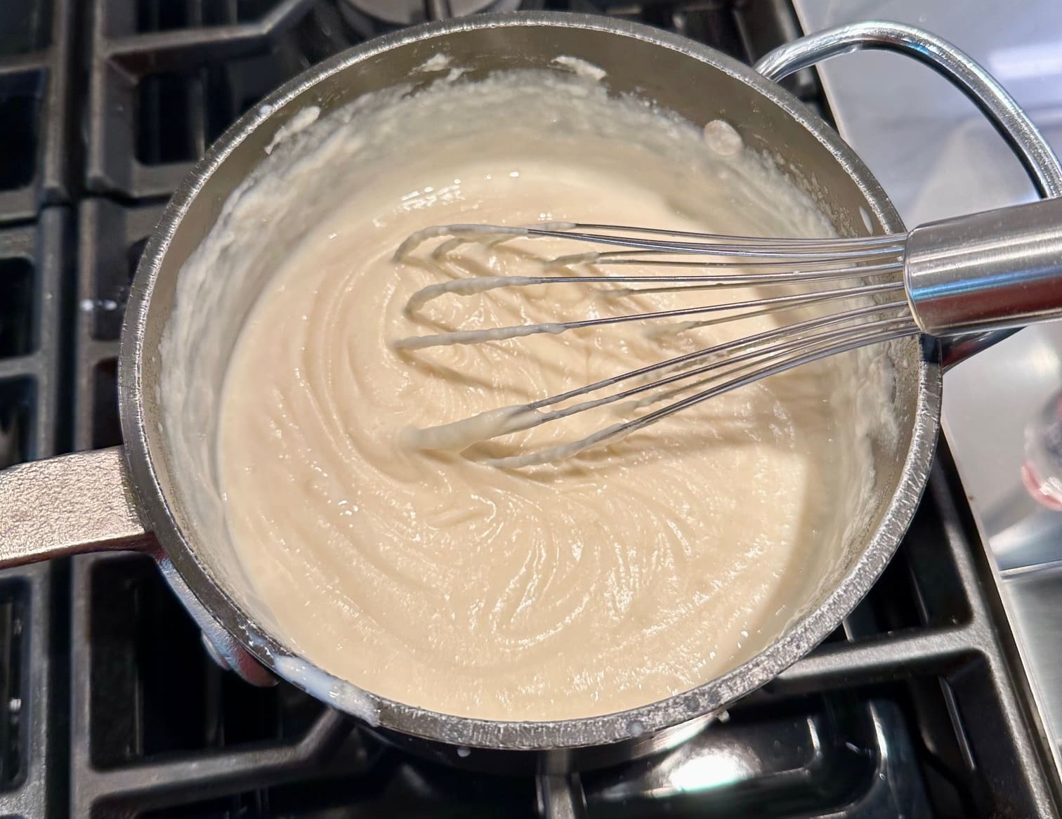 roux with milk and cream