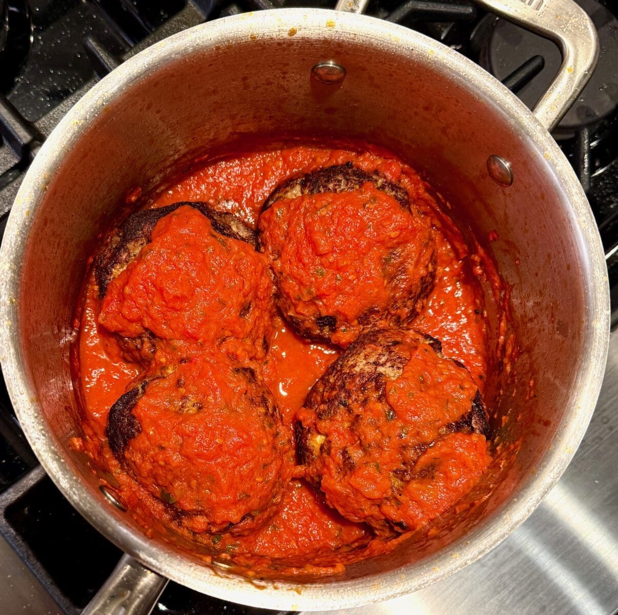 incredible ultimate meatball in pomodoro sauce
