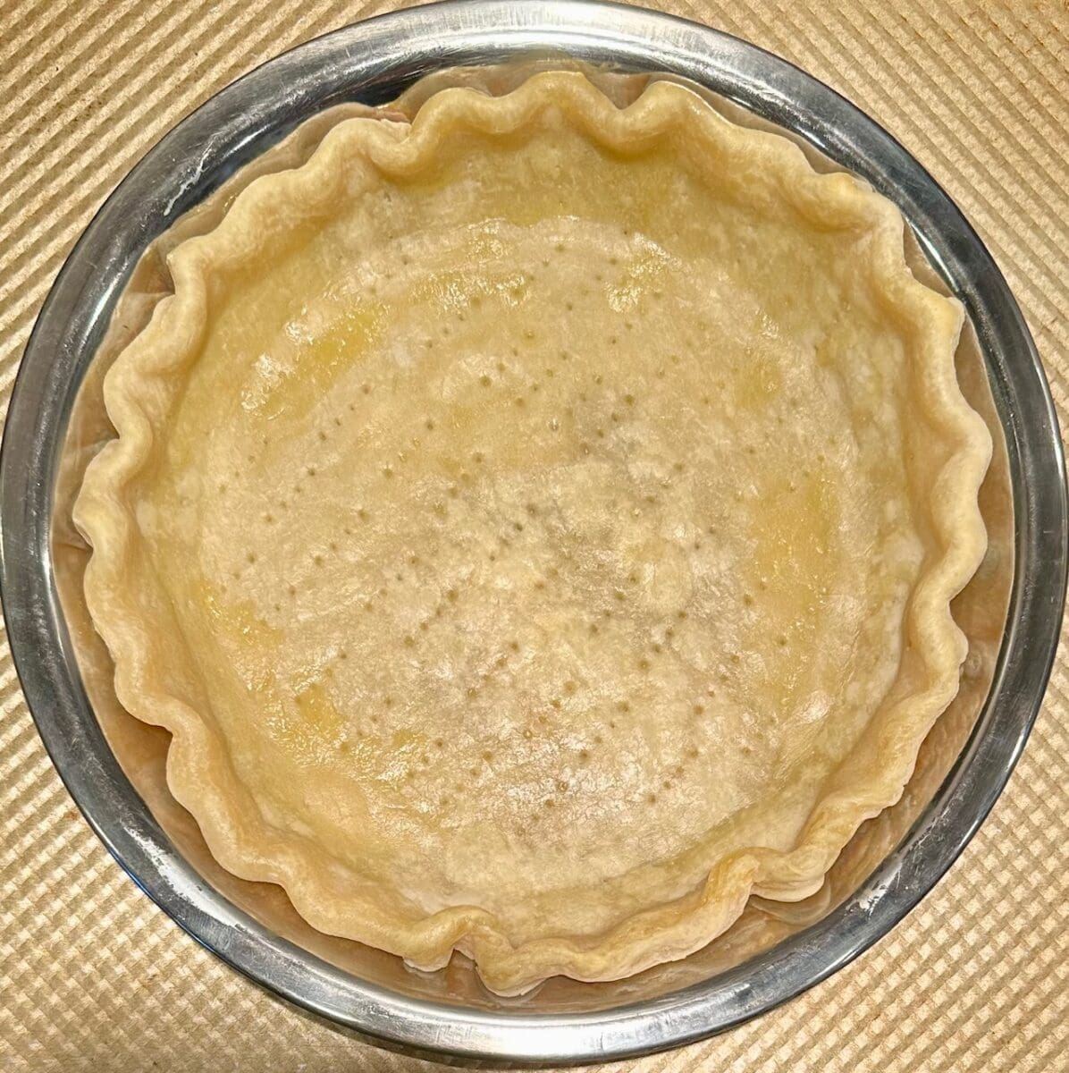 par-baked pie crust