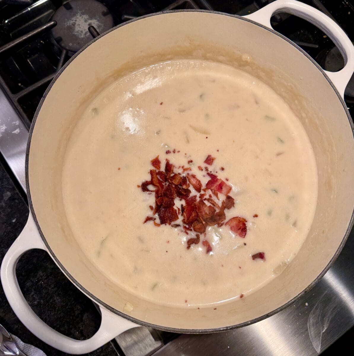 bacon in loaded potato soup