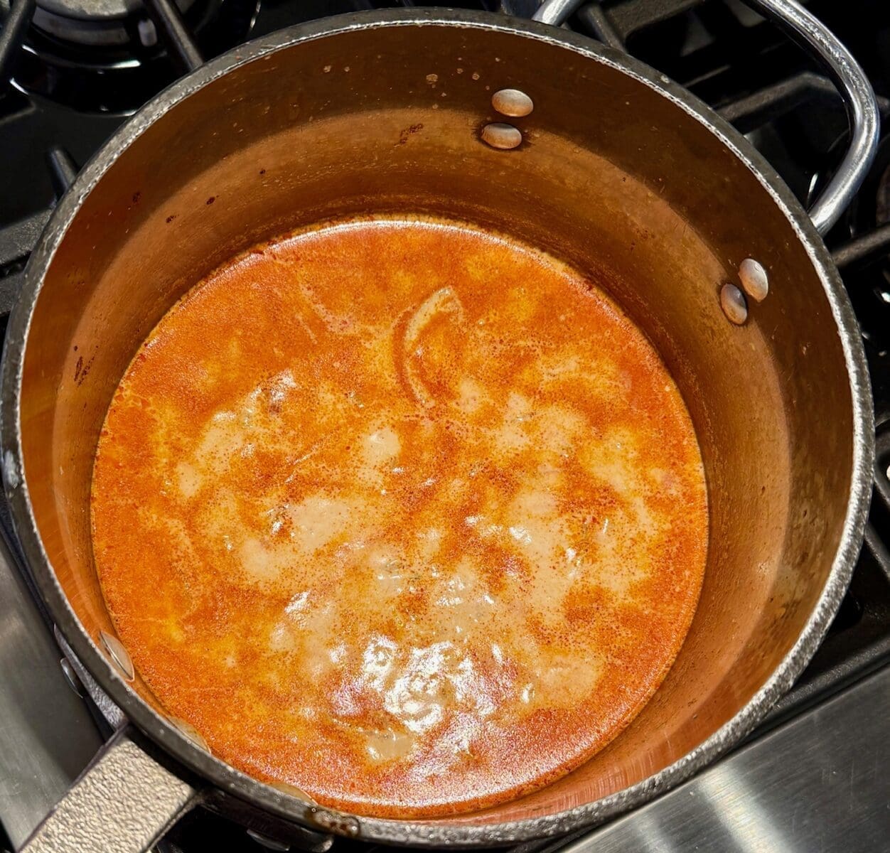 final simmer with cream
