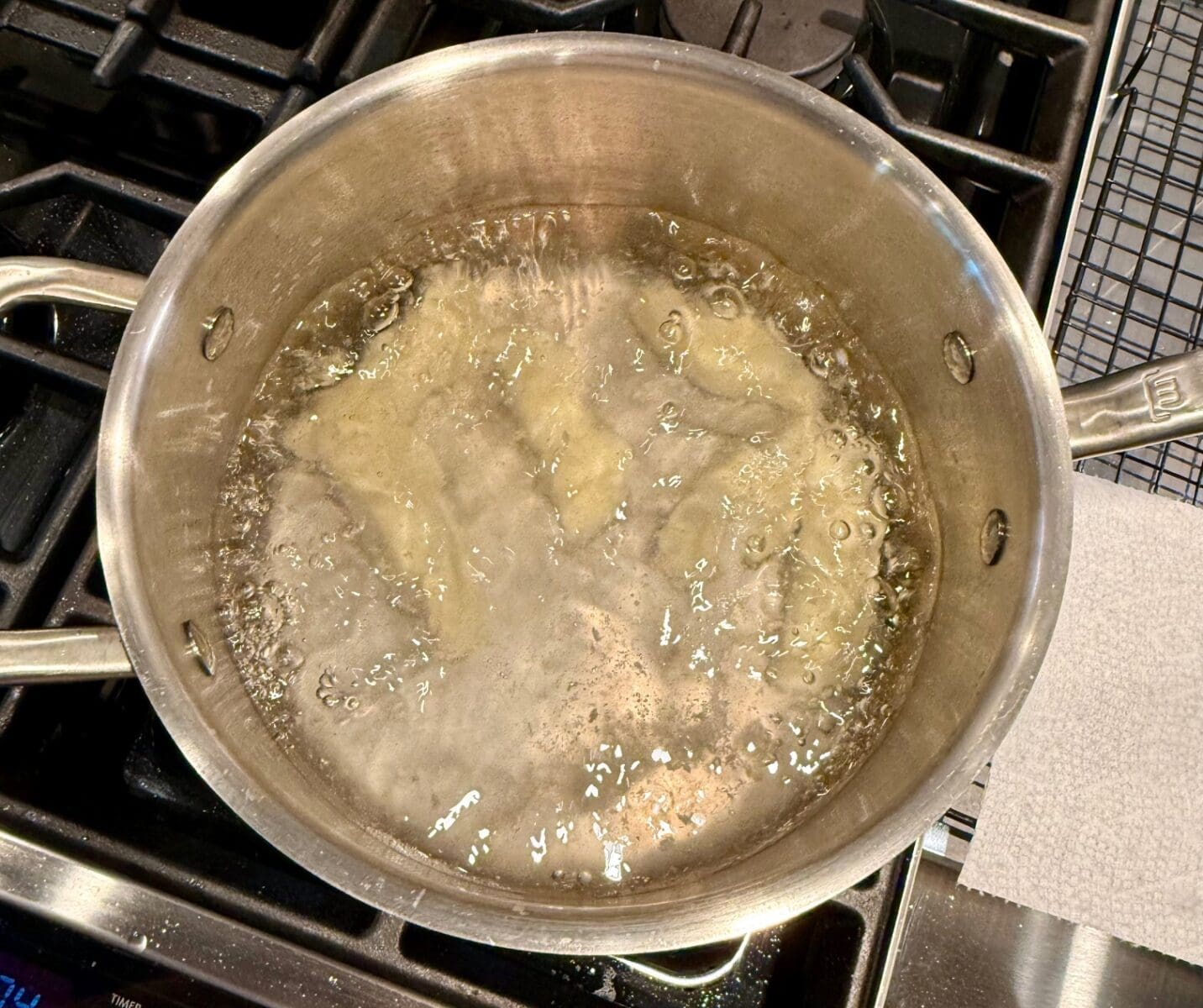 boiling prune stuffed gnocchi