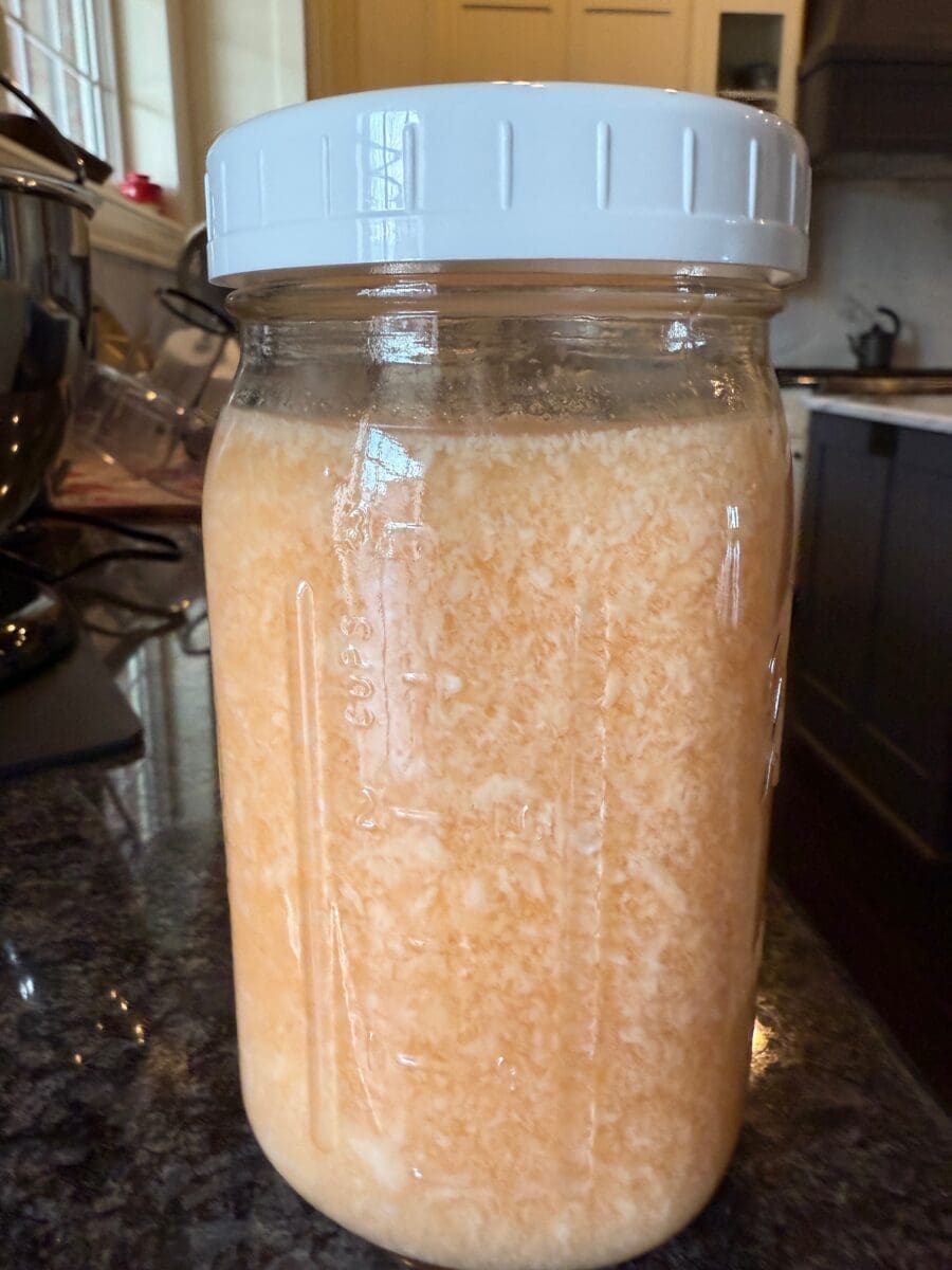 curdled milk and cocktail