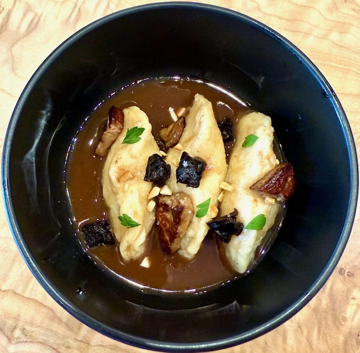prune stuffed gnocchi main