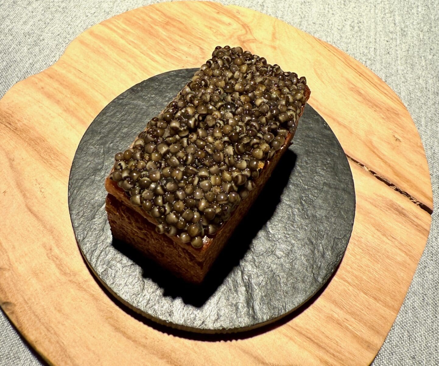 brioche trout and caviar