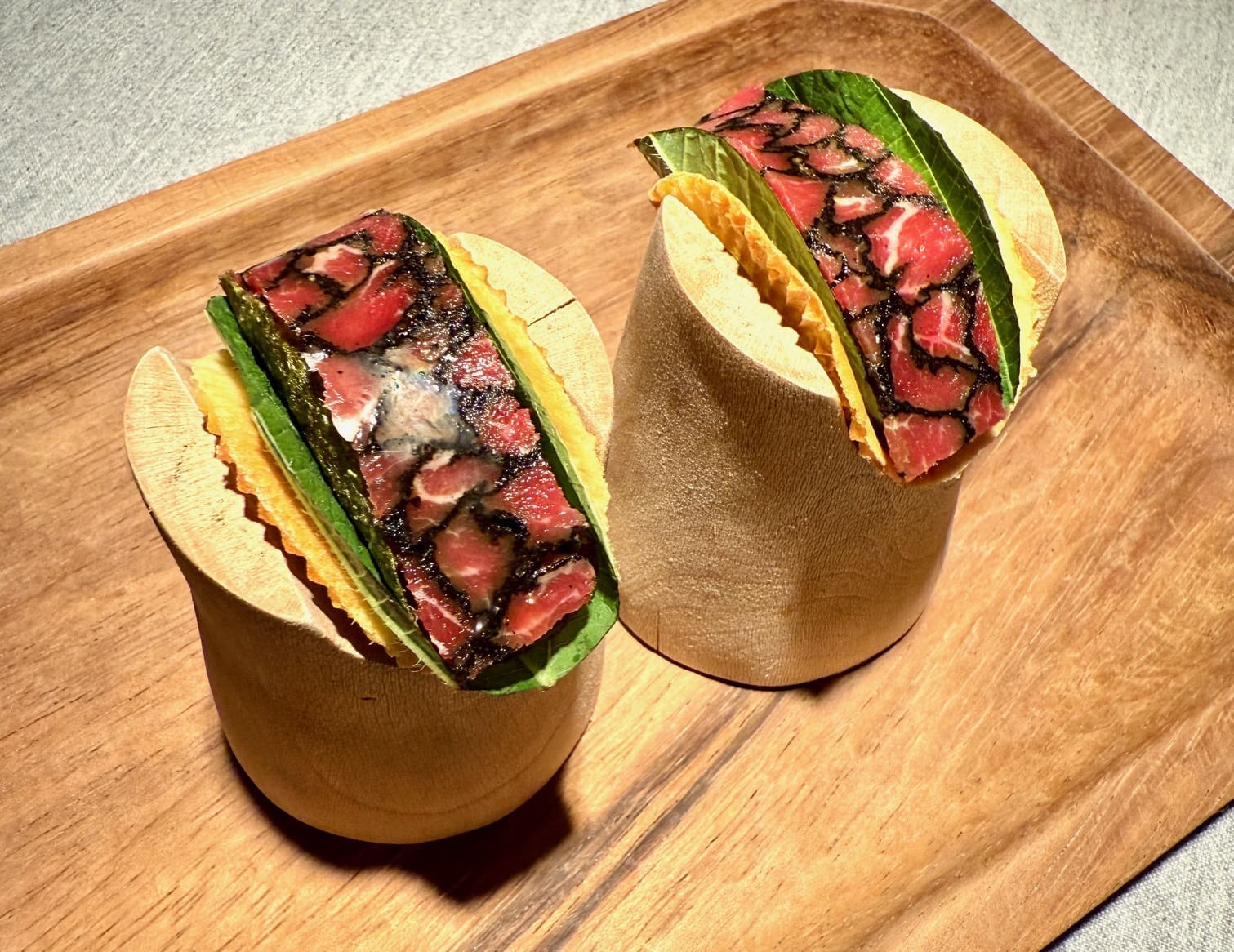 Aramburu tenderloin kimchi nori