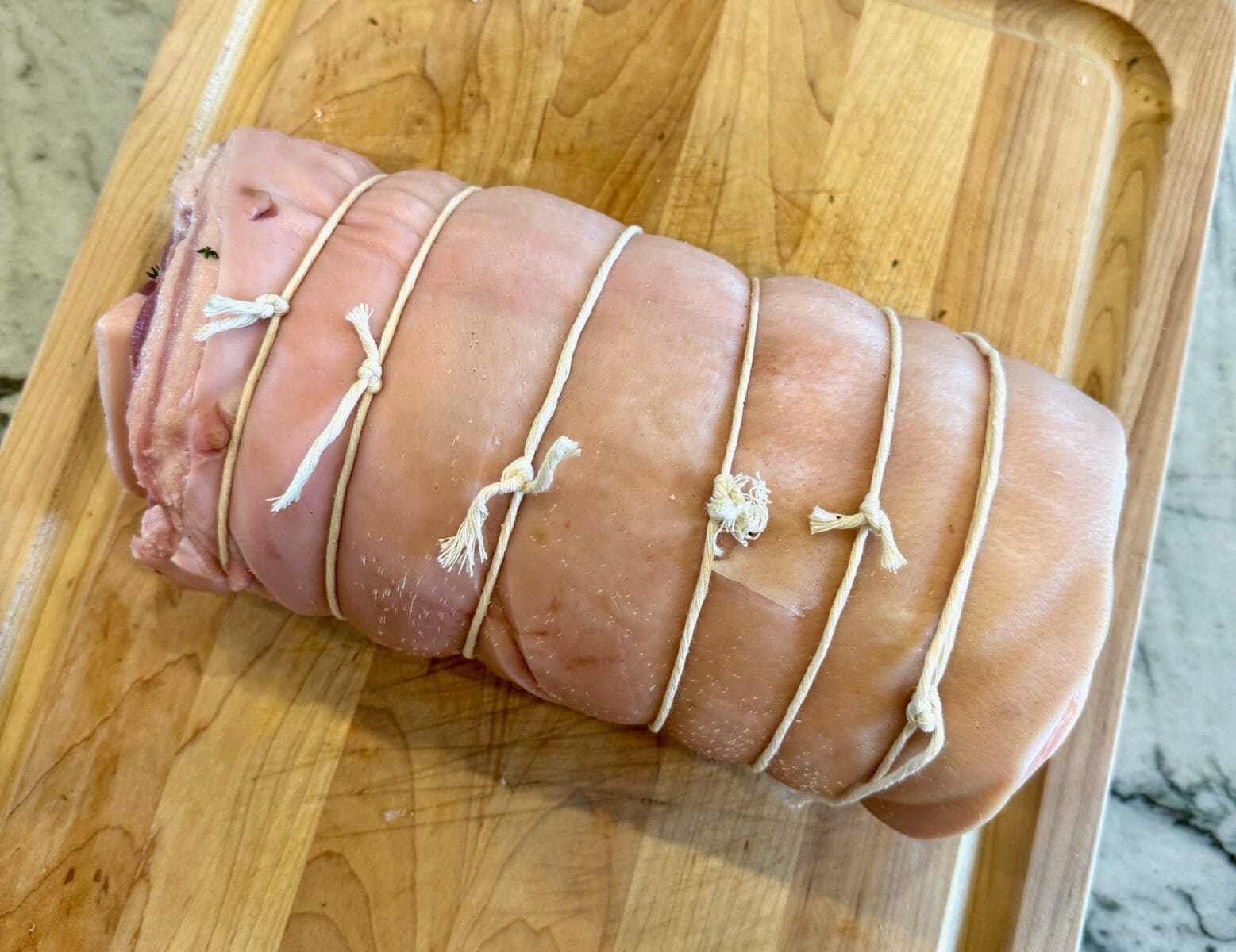 rolled and tied