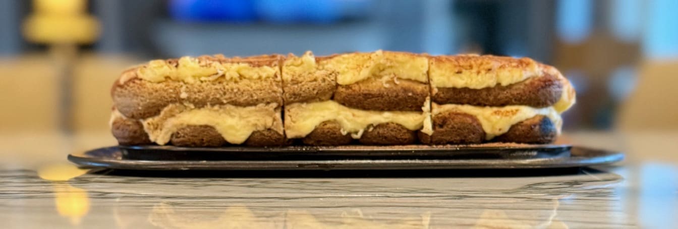 side view tiramisu
