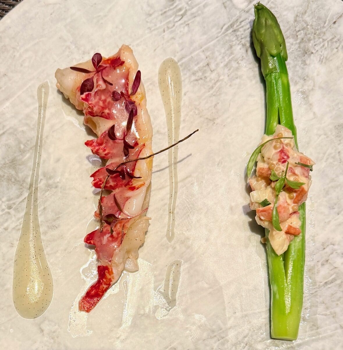 Ryuzu Lobster and Asparagus