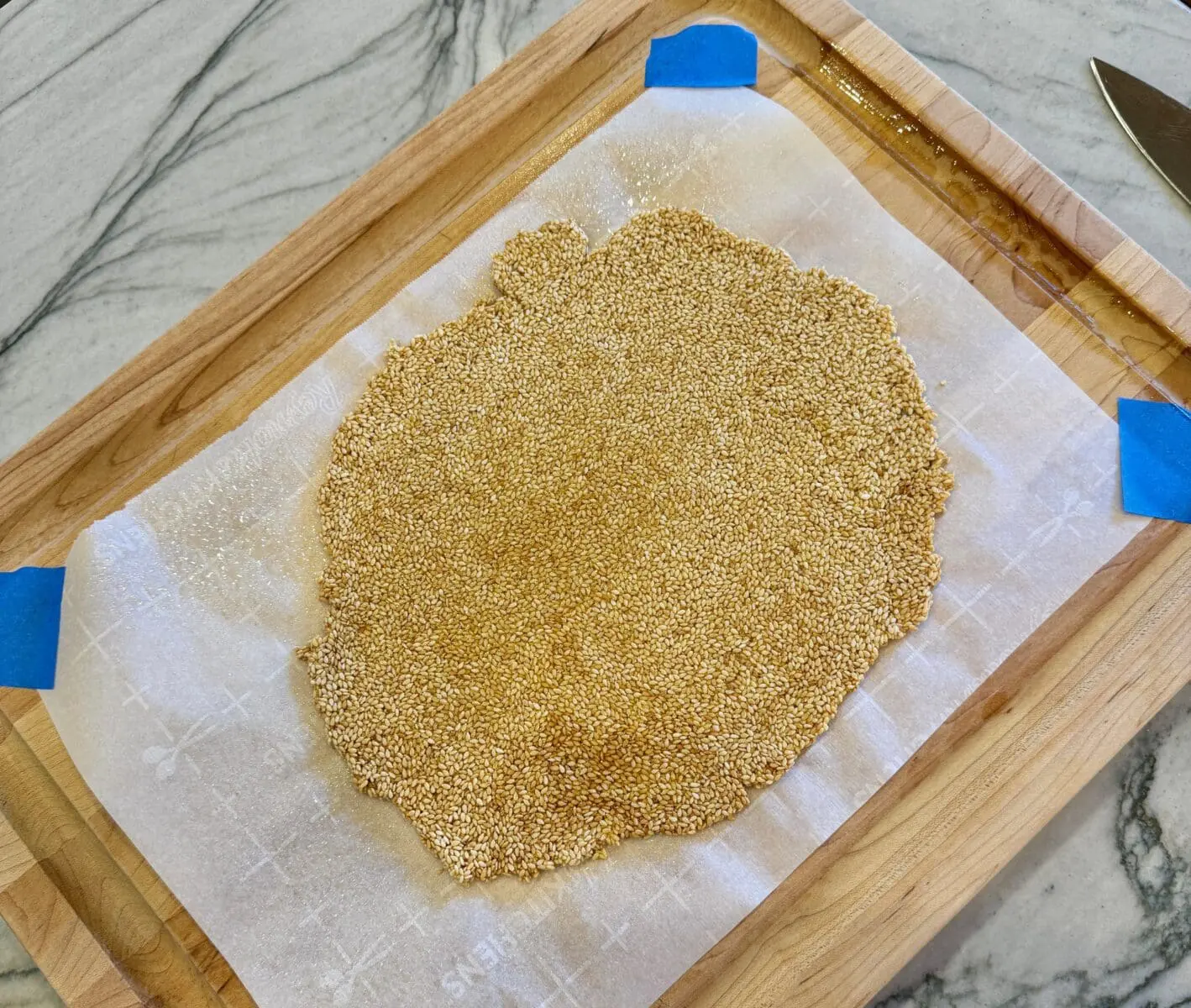 rolled sesame seeds and sugar