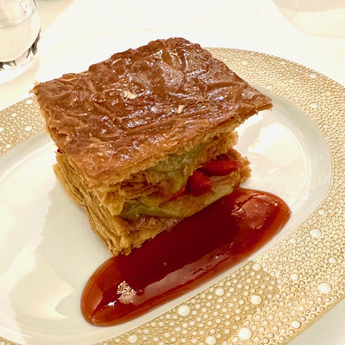 strawberry mille feuille