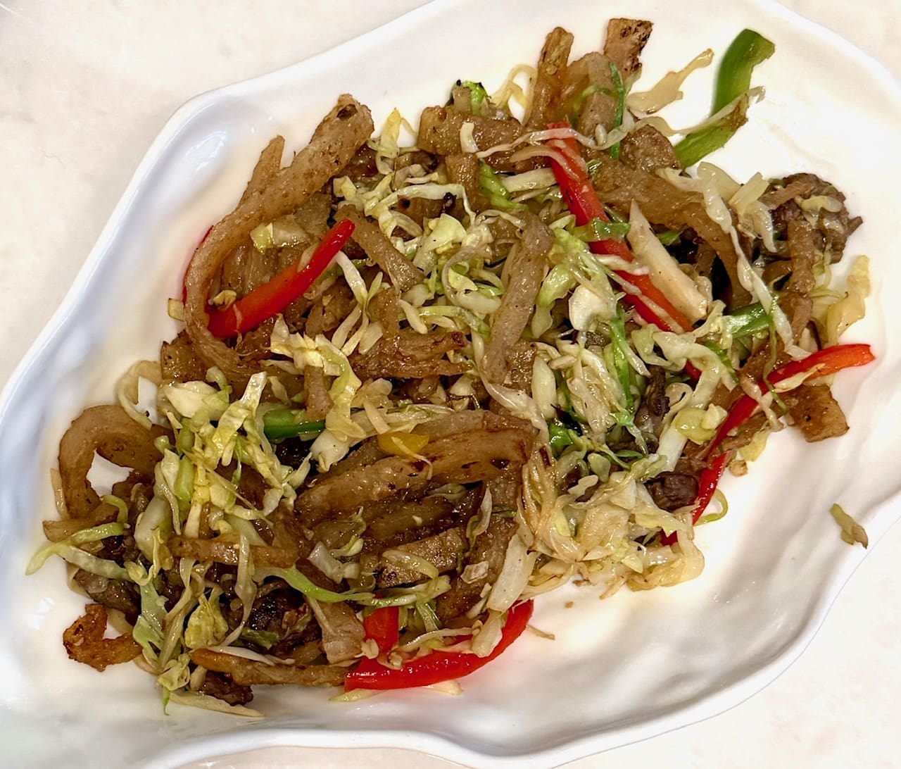 stir fried kobe beef