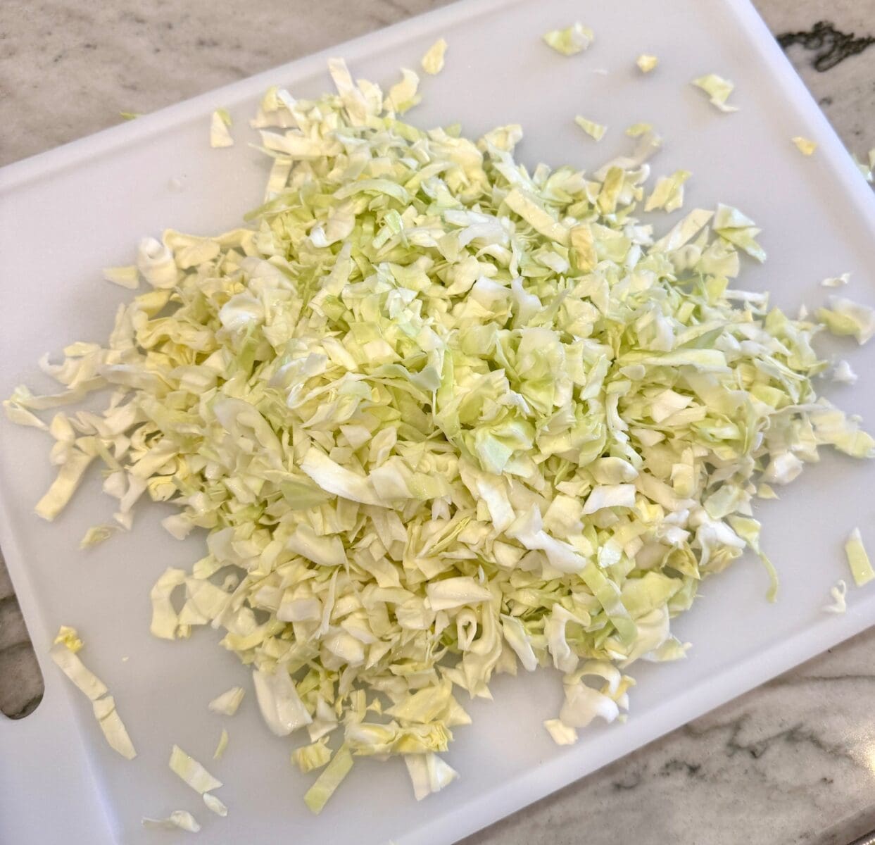 chopped cabbage