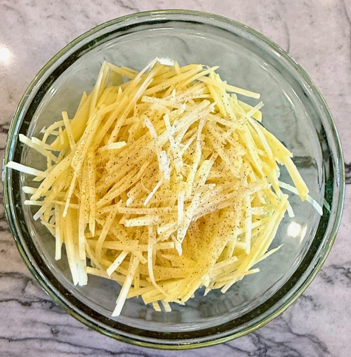 shredded seasoned potatoes